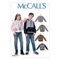 McCall's 7619 Children's & Girl's Bomber Jackets, Size 7-8-10-12-14