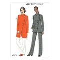 Vogue V9274 Misses' Sewing Pattern Asymmetrical Lined Jacket and Pull On Pants - Size 6-8-10-12-14
