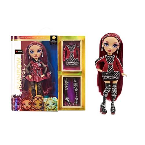 RAINBOW HIGH Mila Berrymore- Burgundy Red Fashion Doll. 2 Designer Outfits to Mix & Match with Accessories, Great for Kids Ages 6+ and Collectors