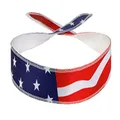 Halo Headband Sweatband Tie USA Flag