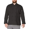 Uncommon Threads Unisex Classic Chef Coat, Black, X-Large