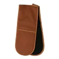 J.Elliot Selby Double Cotton Oven Glove, 82 cm Length x 17 cm Width, Ginger and Black