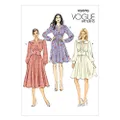 Vogue 9076 Misses' Gathered Dress with Bishop Sleeves Sewing Pattern - Size 6-8-10-12-14