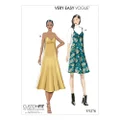 Vogue V9278 Misses' Sewing Pattern Slip Style Dress with Back Zipper - Size 14-16-18-20-22