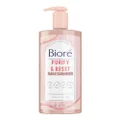 Biore Rose Quartz Charcoal Daily Purifying Cleanser, Face Wash, Naturally Purifies Pores & Energizes Skin, Dermatologist Tested, Non-Comedogenic, Oil Free, 200 ml