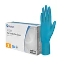 Medicom Vitals Vinyl Disposable Gloves - 100 Count - Small - Blue Gloves, 100% Latex Free Work Gloves, Multipurpose Powder Free Gloves