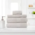 Royal Comfort Luxury Bath Towels Set Bamboo Cotton Blend 450GSM Absorbent Plush Luxurious - 2 x Bath Towels, 1 x Hand Towel, 1 x Wash Towel (Sea Holly, 4 Piece Set)
