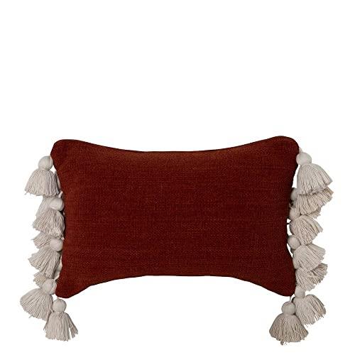 J.Elliot Janey Chenille Lumbar Cushion, 55 cm Length x 35 cm Width, Brick