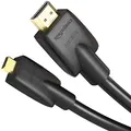AmazonBasics High-Speed Micro-HDMI to HDMI Cable - 6 Feet (Latest Standard)