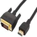 AmazonBasics HDMI Input to DVI Output Adapter Cable - 6 Feet (Latest Standard)