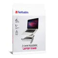 Verbatim 3-Level Adjustable Laptop Stand - Grey