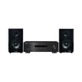Yamaha R-S202 2-Channel Natural Sound Stereo Receiver, and NS-BP150 Pair of Bookshelf Speakers MusicHiFi1 Bundle, Black