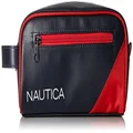 Nautica Mens Accessories mens Top Zip Travel Kit Toiletry Bag Organizer Packing Organizers - red - One Size
