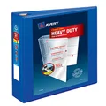 Avery Heavy-Duty View 3 Ring Binder, 2" One Touch EZD Rings, 1 Pacific Blue Binder (79778)