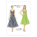 Vogue 9182 Misses' Pattern Button-Down Flared-Skirt Dresses - Size 6-8-10-12-14