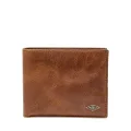 Fossil Small Leathers for Men Ryan, Bifold Brown 4.88"L X 0.21"W X 3.5"H, ML3829201