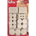 Feltac Self-Stick Floor Savers Felt Pads Multipack 105-Pieces, Beige