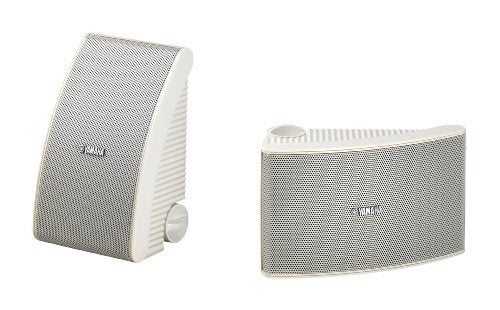 Yamaha NS-AW392 Pair of Outdoor Speakers with 2-Way Acoustic Suspension Design, White