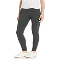 Calvin Klein Performance Women's Double Waistband 7/8 Legging with Cuff, Slate Heather, L
