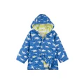 Hatley Boys' Color Changing Button-up Printed Rain Jacket, Dinosaur Menagerie, 5 Years