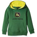 John Deere Tractor Infant Toddler Boys' Pullover Fleece Hoody Sweatshirt, Green, 12 Months