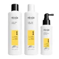 Nioxin System Kit 1, Strengthening & Thickening Hair Treatment, For Natural Hair with Light Thinning, Trial Size (1 Month Supply)