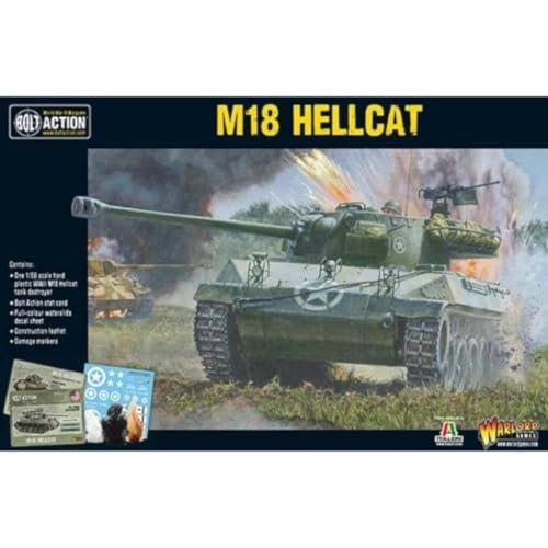 Bolt Action M18 Hellcat Tank Destroyer 1:56 WWII Military Wargaming Plastic Model Kit