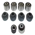 Front Suspension Rubber Radius Arm Bushes Kit Compatible with Nissan Patrol GU Wagon 00-on