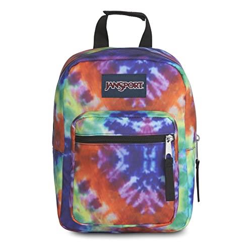 JanSport Big Break Insulated Lunch Bag - Small Soft-Sided Cooler Ideal for Class, Work, or Meal Prep, Red Hippie Days