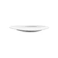 Alessi Colombina 12-1/4-Inch by 10-3/4-Inch Flat Plate, White Porcelain, Set of 6