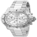 Invicta Men's Specialty Quartz Watch with Stainless Steel Band, Silver, 45mm, Chronograph