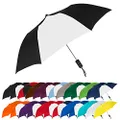 StrombergBrand The Spectrum Umbrella-Most Popular Style-Automatic Open, Compact, Black/White