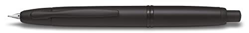 Pilot Pen 1014001M Fountain Pen Capless Matt with Push Mechanism Nib Size M Matte Black in Box with Converter and Black Cartridge