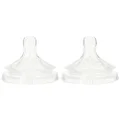 Philips Avent Natural Teats - 6month+ Fast Flow - Soft Silicone Bottle Feeding Nipple - BPA Free - 2-pack - SCF044/27
