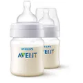 Philips AVENT Anti-Colic Baby Bottles, 125ml, 2-Pack, SCF810/27