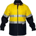 Prime Mover Unisex Wool Blend Bluey Jacket, Orange/Navy, 4X-Large