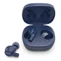 Belkin Wireless Earbuds, SoundForm Rise True Wireless Bluetooth 5.2 Earphones with Wireless Charging IPX5 Sweat and Water Resistant with Deep Bass for iPhone, Galaxy, Pixel and More - Blue