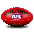 Sherrin AFL Replica Training Football, Red, Size 4