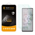 Supershieldz (3 Pack) Designed for Google Pixel 6a Tempered Glass Screen Protector, Anti Scratch, Bubble Free