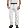 Dickies Men's Relaxed-fit Painter's Utility Pant, White, 32W x 30L