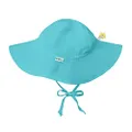 i play. Baby Girls' Brim Hat | All-Day UPF 50+ Sun Protection for Head, Neck, & Eyes, Aqua, 2-4T