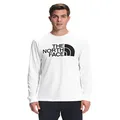 THE NORTH FACE Men's Long-Sleeve Half Dome Tee, TNF White/TNF Black, X-Large