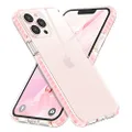 MILPROX Compatible for iPhone 13 Pro Clear Case (2021), Crystal Transparent Cover Shockproof Protective Heavy Duty Bumper Shell Anti-Yellow Anti-Scratch for iPhone 13 Pro 6.1" 【3 Cameras】 2021-Pink