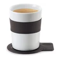 Blomus Desa Coffee Mug with Coaster, Black, 63421