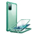 i-Blason Ares Series Designed for Samsung Galaxy S20 FE 5G Case (2020 Release), Dual Layer Rugged Clear Bumper Case with Built-in Screen Protector (MintGreen)