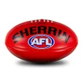 Sherrin AFL Replica PVC Football, Red, Size 5