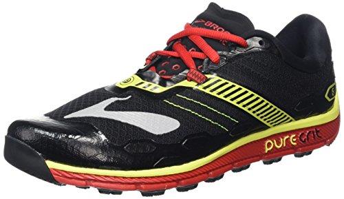 Brooks Men's PureGrit 5 Running Shoes, Black, 8.5 AU