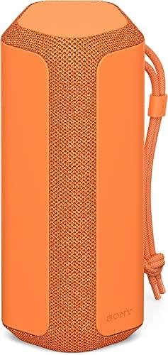 Sony SRS-XE200 X-Series Wireless Ultra Portable Bluetooth Speaker, IP67 Waterproof, Dustproof and Shockproof with 16 Hour Battery and Easy to Carry Strap, Orange