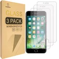 [3-Pack] - Mr.Shield for iPhone 8 / iPhone 7 [Tempered Glass] Screen Protector [0.3mm Ultra Thin 9H Hardness 2.5D Round Edge] with Lifetime