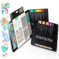Crayola Signature Blend & Shade Coloured Pencils, 50 Assorted Colours, Professional Quality, Premium Embossed Storage Tin, Perfect for detailed illustrations or shading and blending art work!